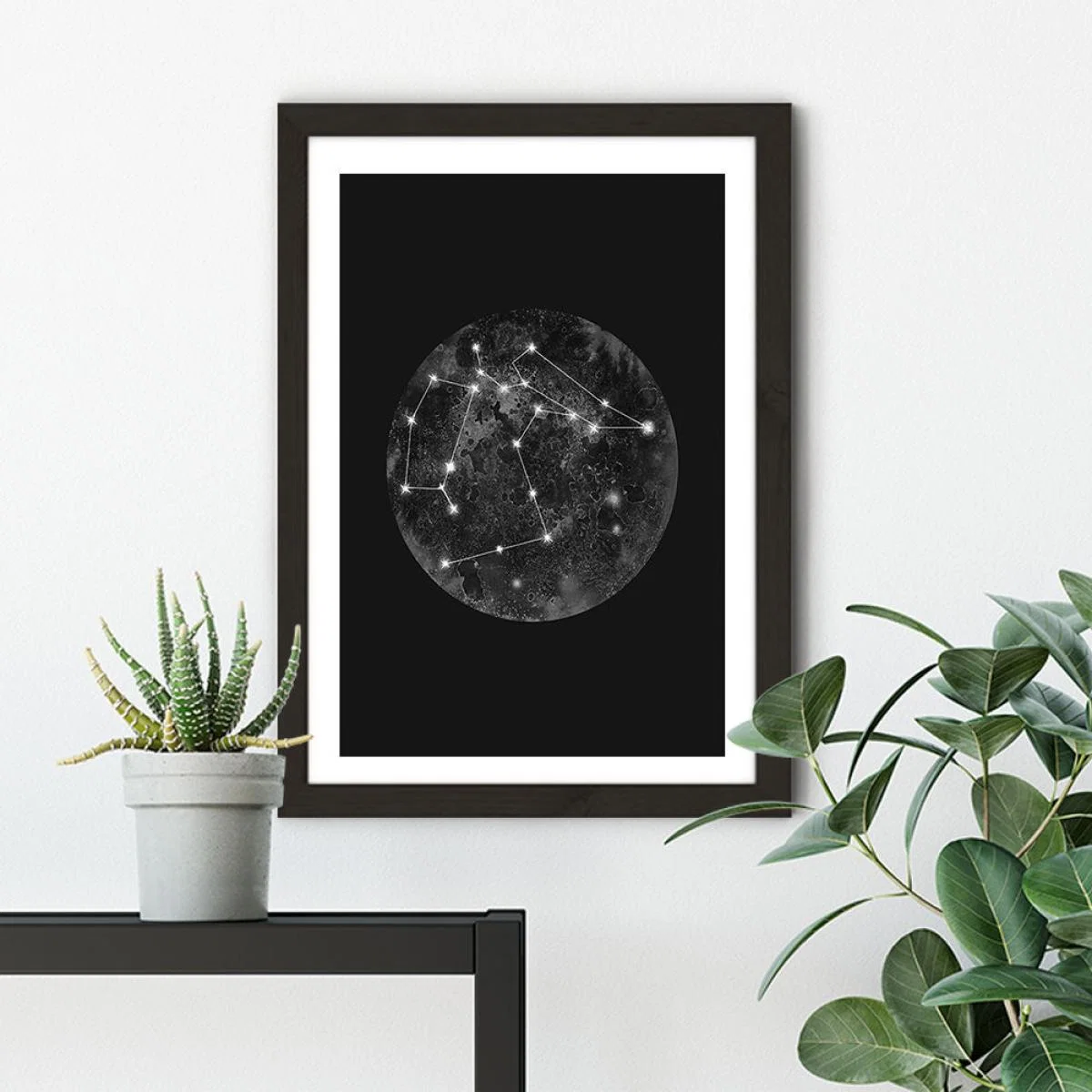 Constellation Black Art Print Black Frame – image 5