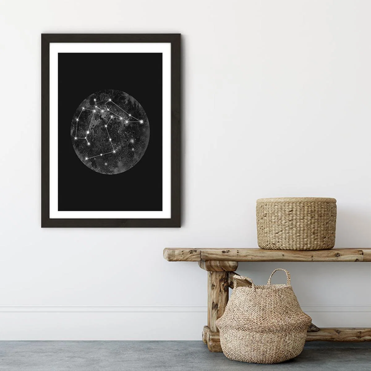 Constellation Black Art Print Black Frame – image 6
