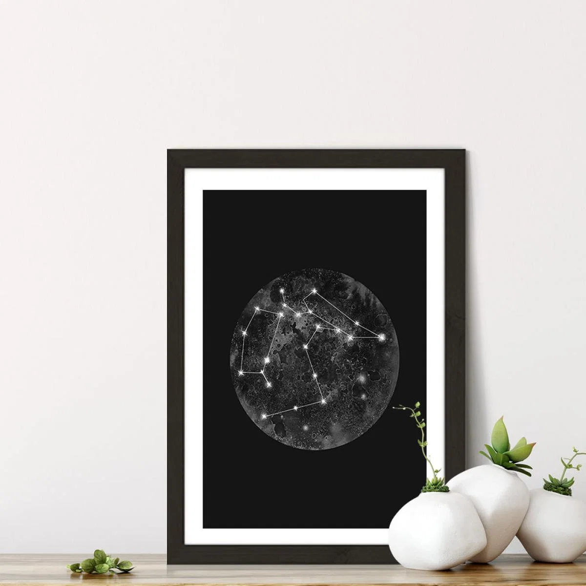Constellation Black Art Print Black Frame – image 7