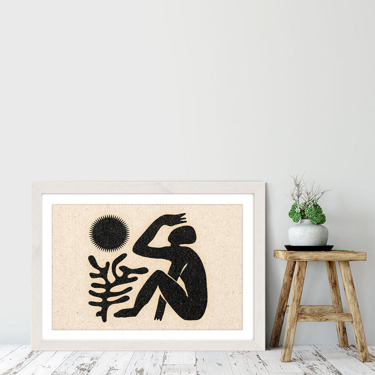 Blinding Sun Art Print White Frame – image 6