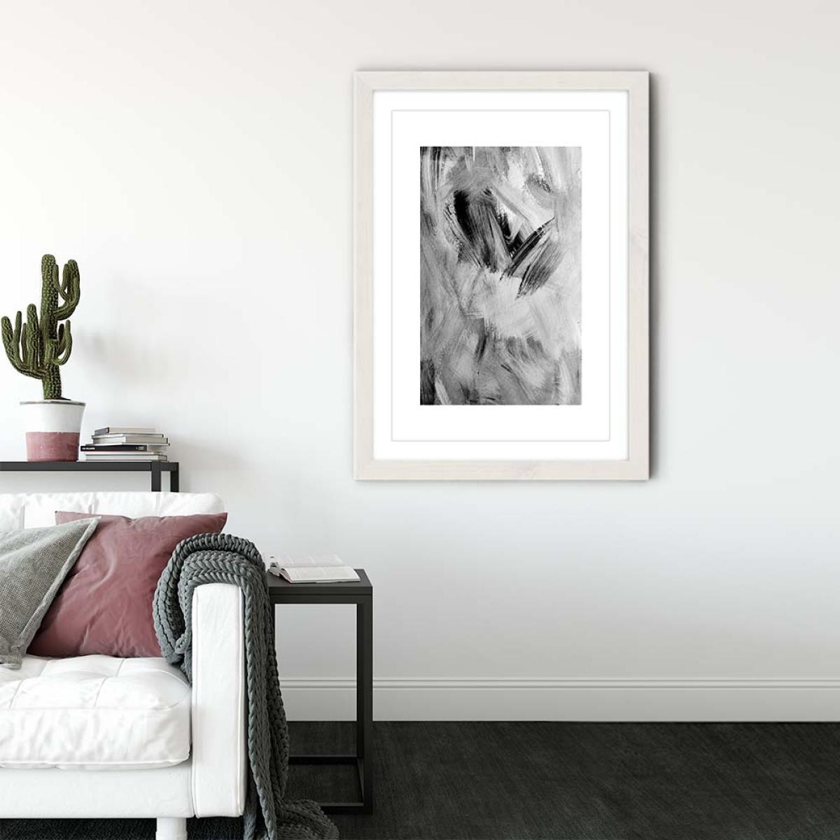 White Frame Painting Art Print – image 3