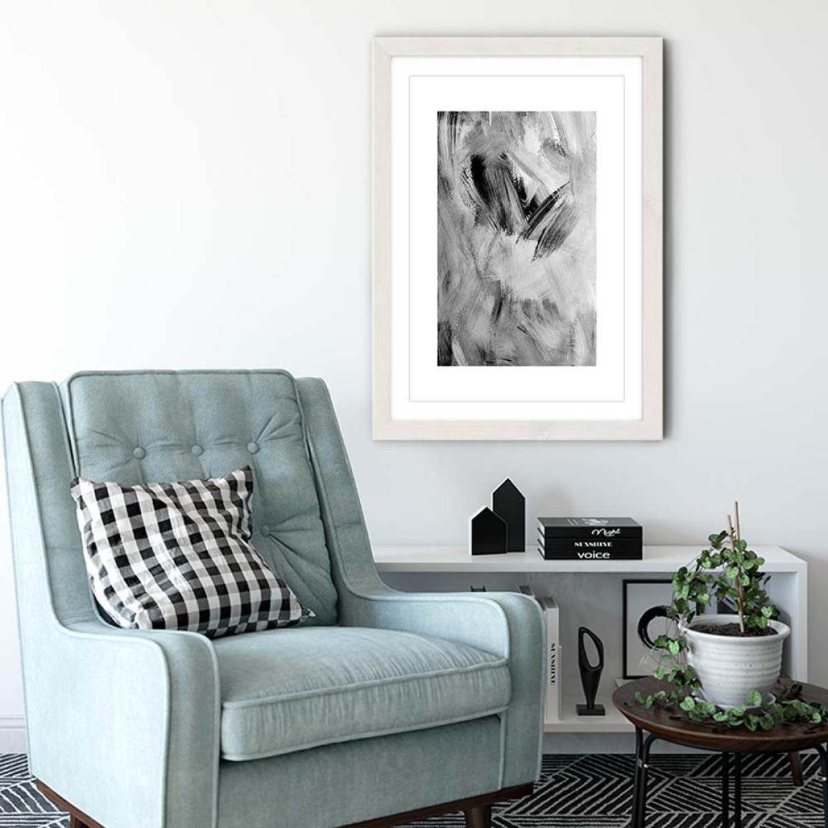 White Frame Painting Art Print – image 4