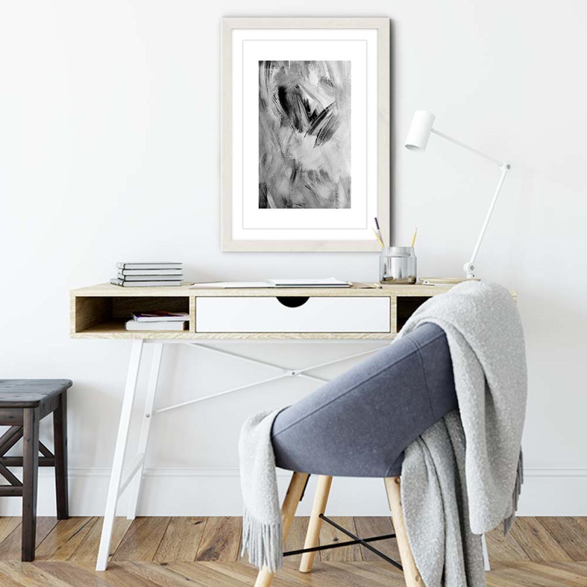 White Frame Painting Art Print – image 5