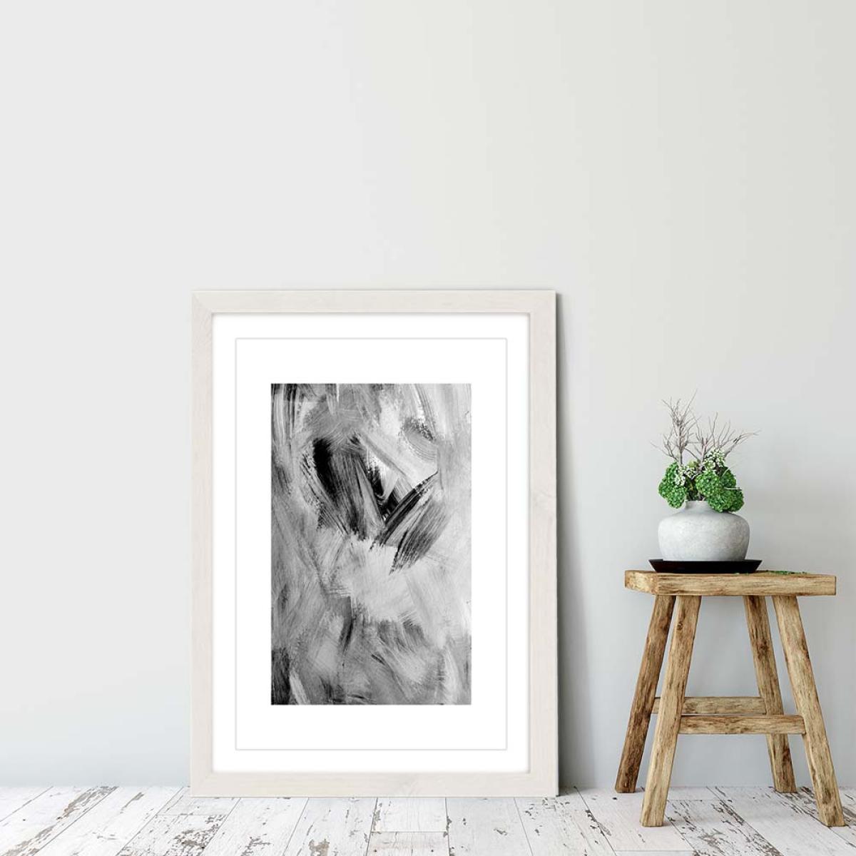 White Frame Painting Art Print – image 6