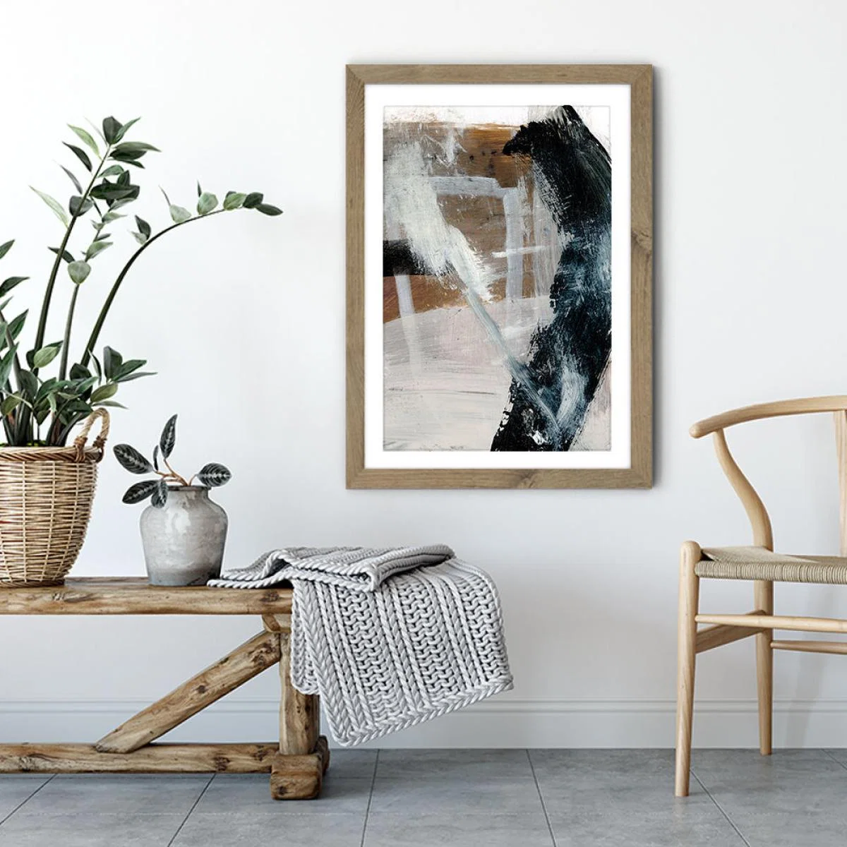 Inviting Art Print Oak Frame – image 3