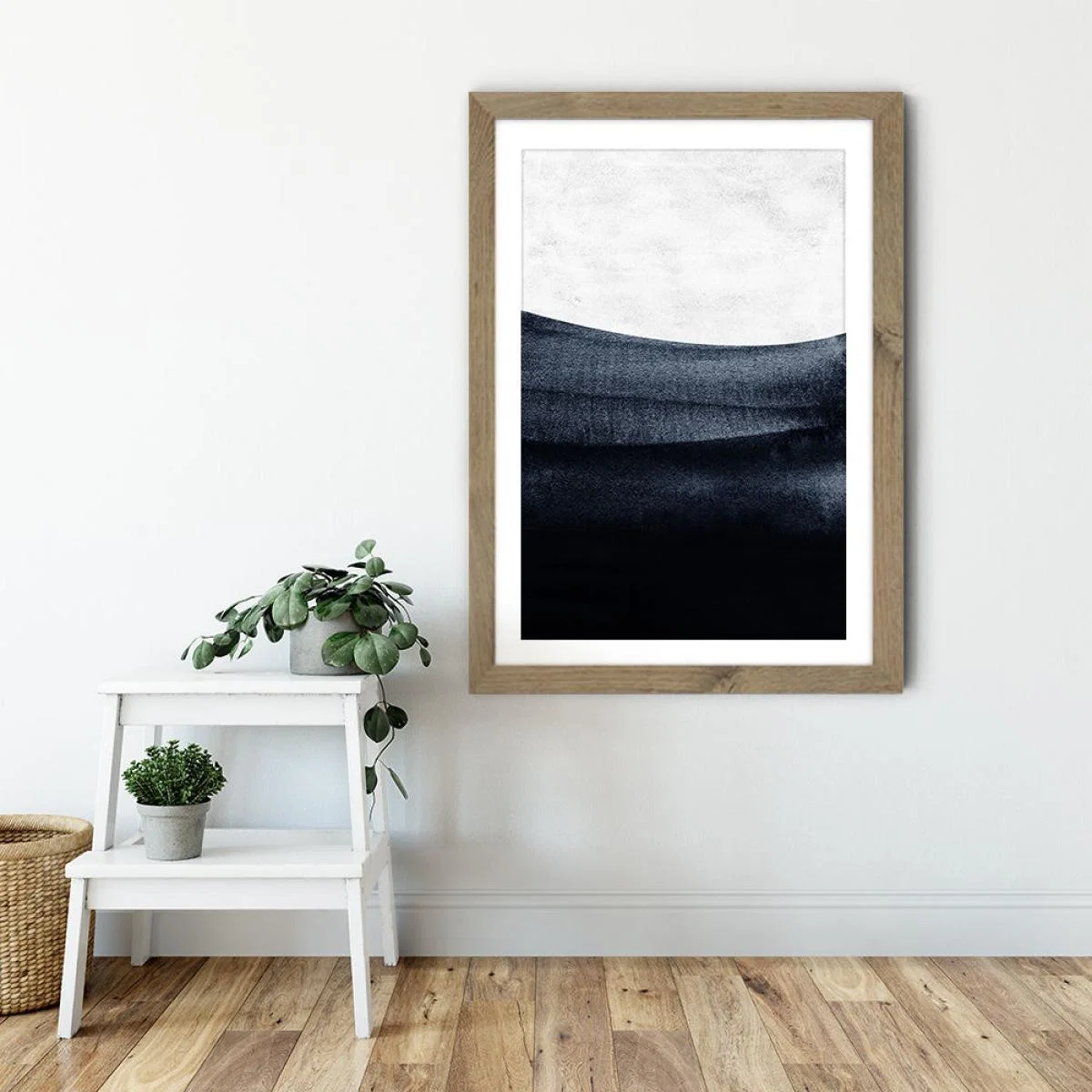 Deniz Art Print Oak Frame – image 2