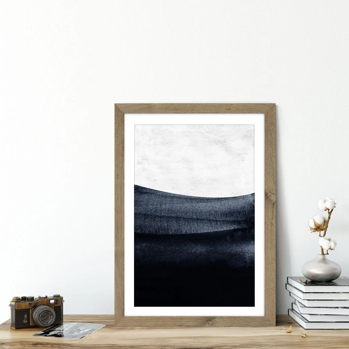 Deniz Art Print Oak Frame – image 3