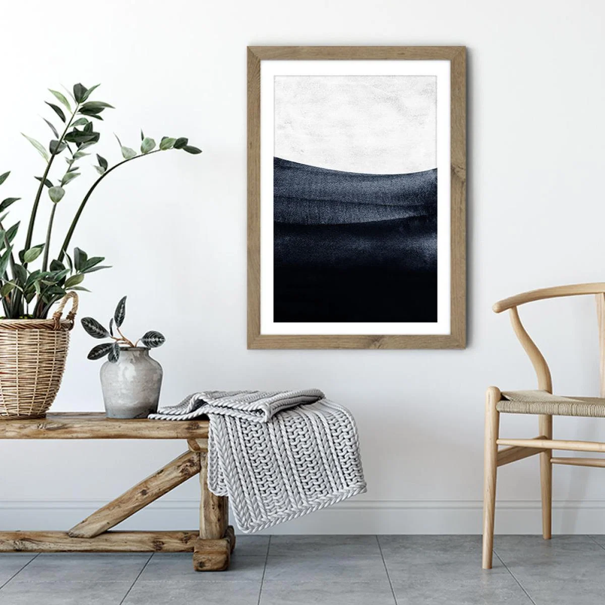 Deniz Art Print Oak Frame – image 4