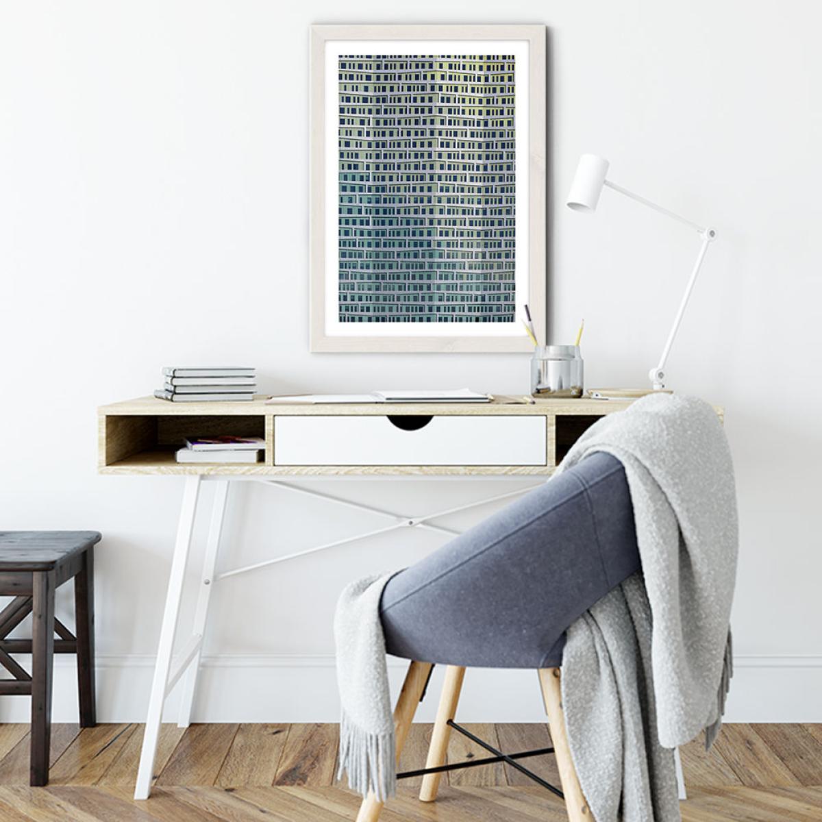 Apartments Art Print White Frame – image 6