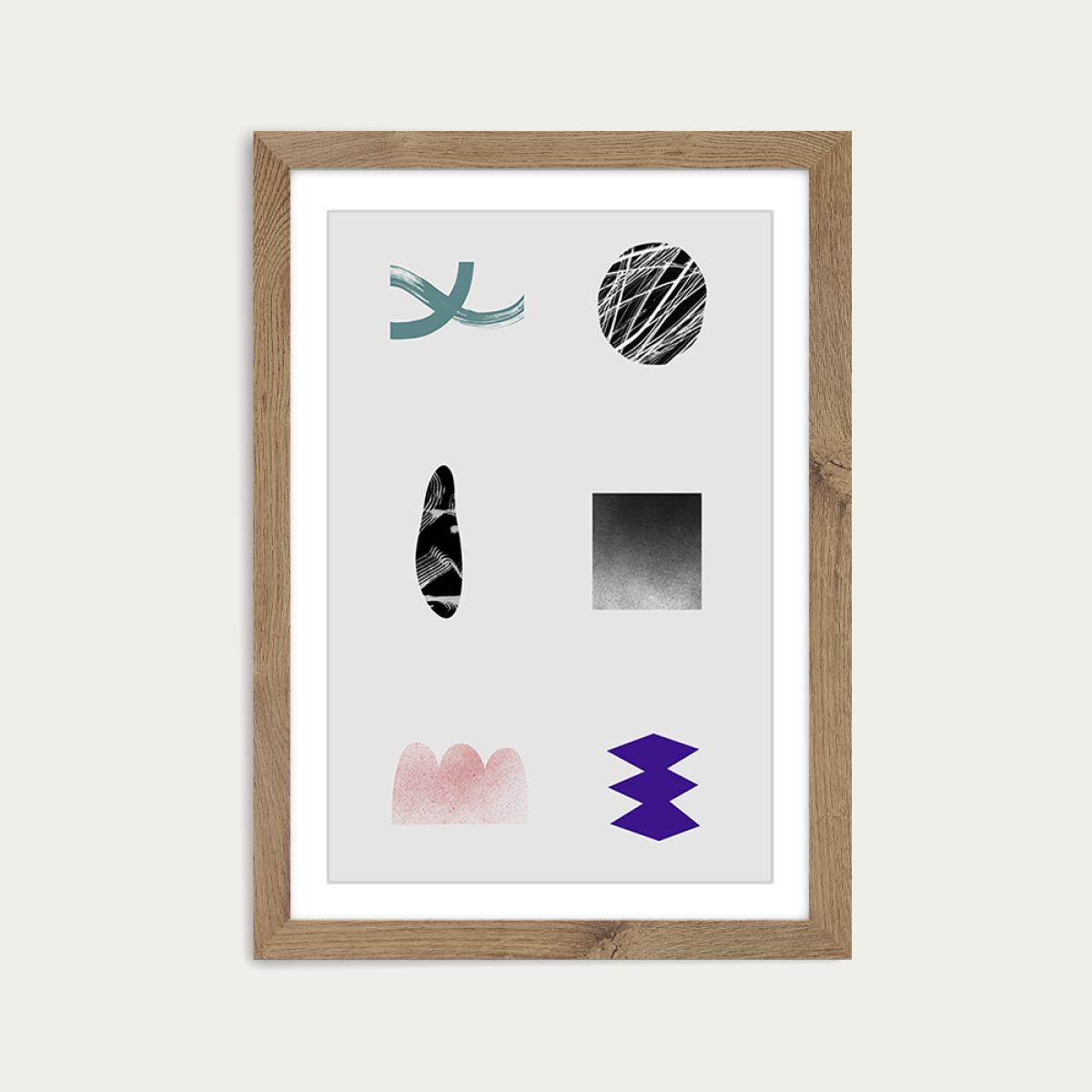 High Art Print Oak Frame – image 1
