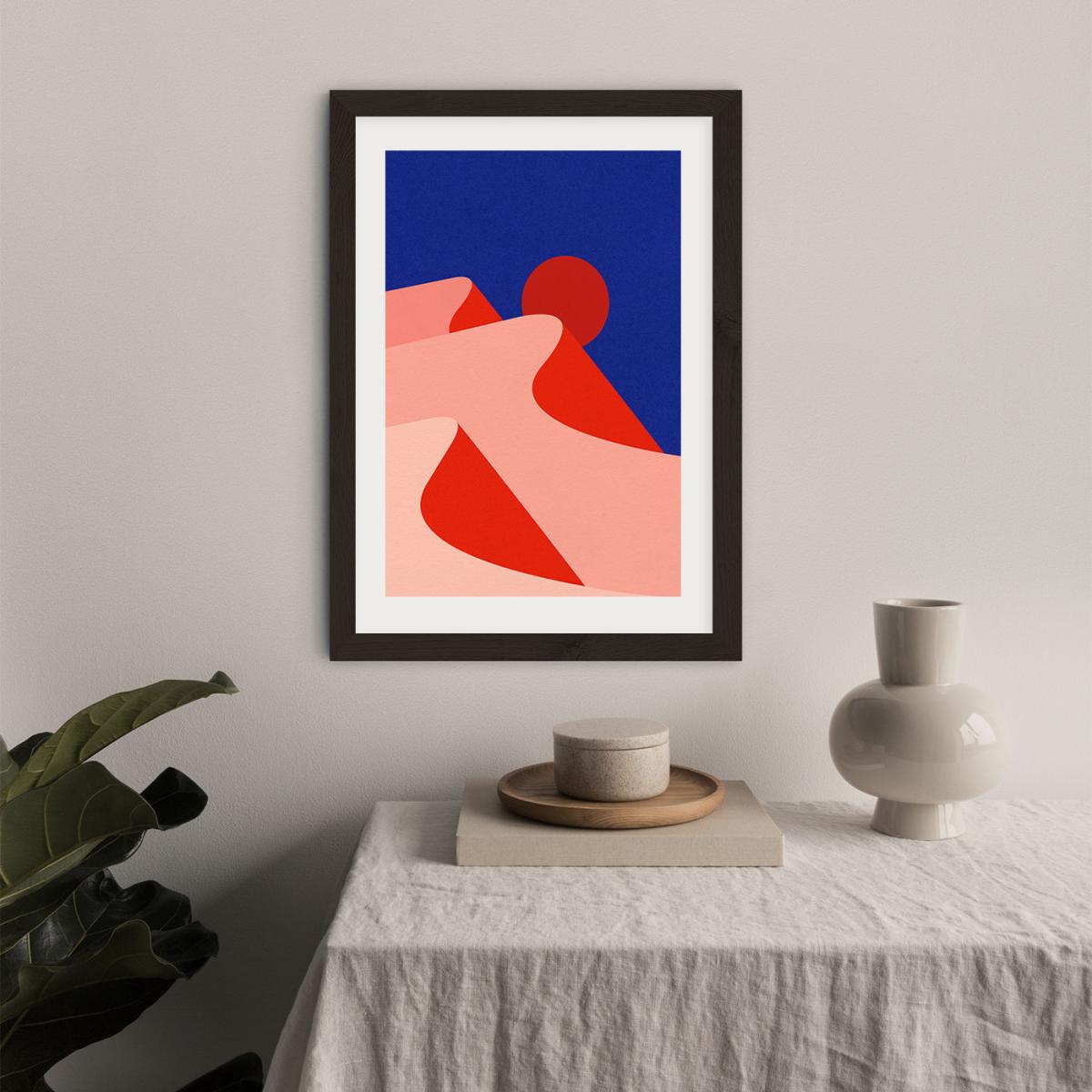 Sunset Desert Art Print Black Frame – image 5