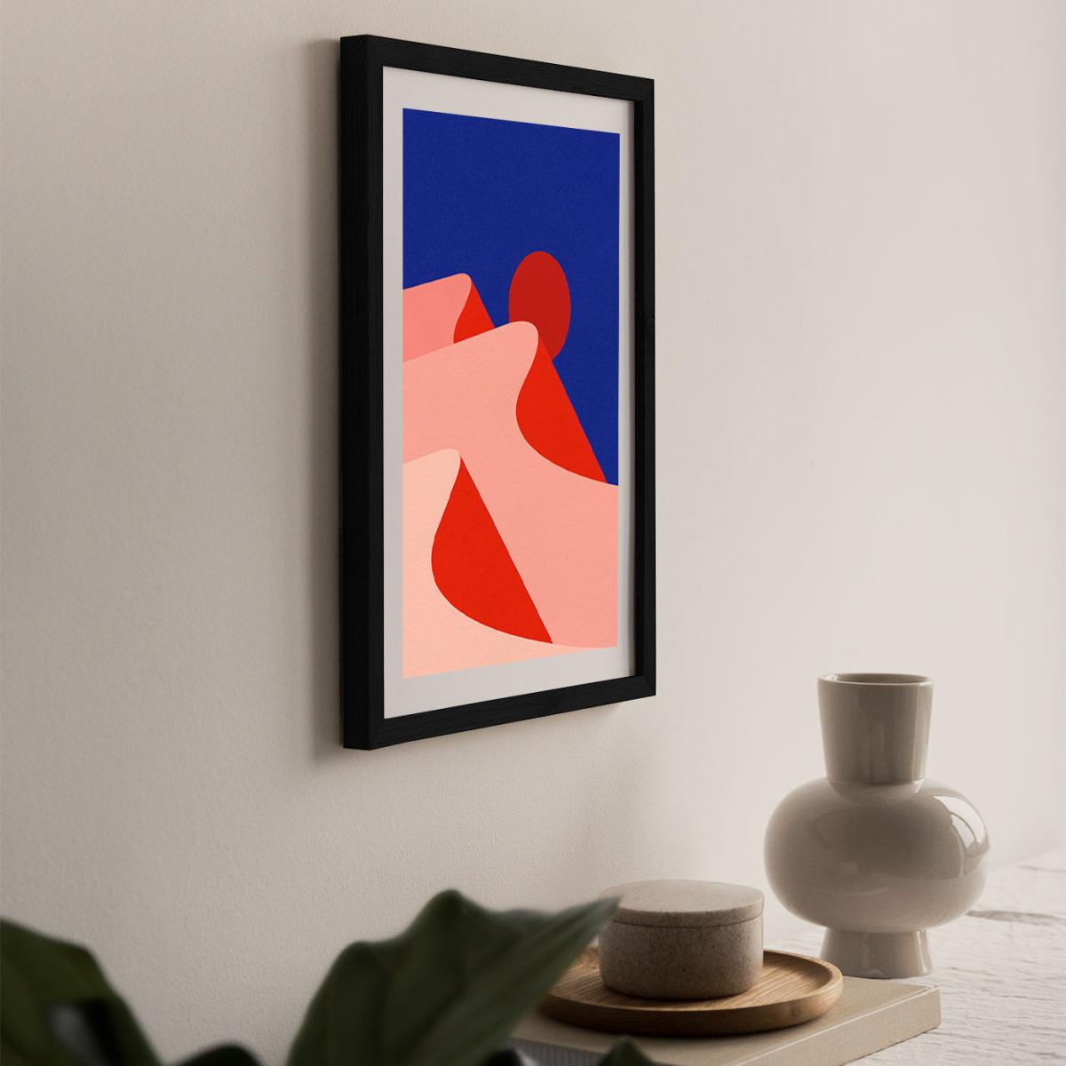 Sunset Desert Art Print Black Frame – image 8