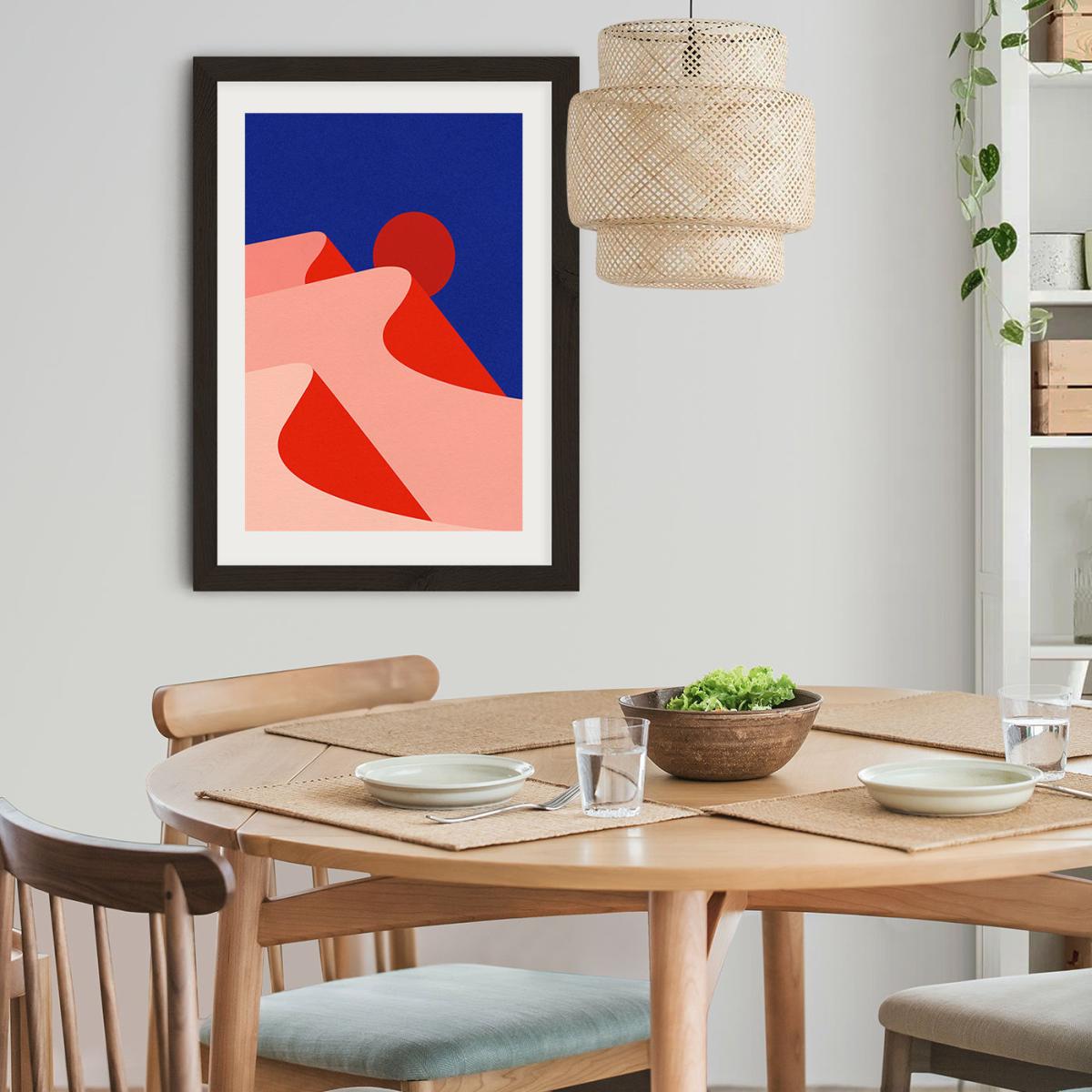 Sunset Desert Art Print Black Frame – image 10