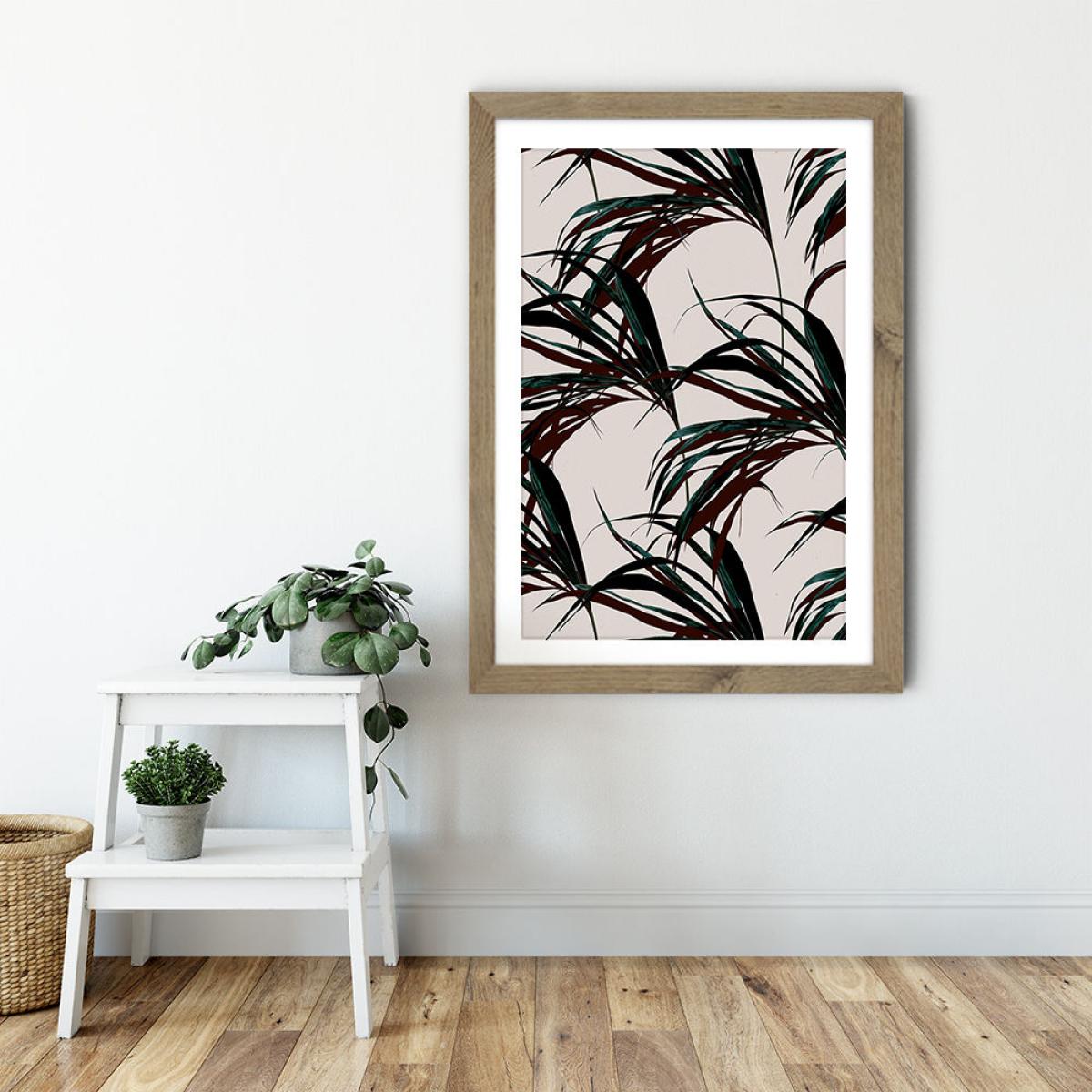 Tropical No. 7 Art Print Oak Frame – image 2