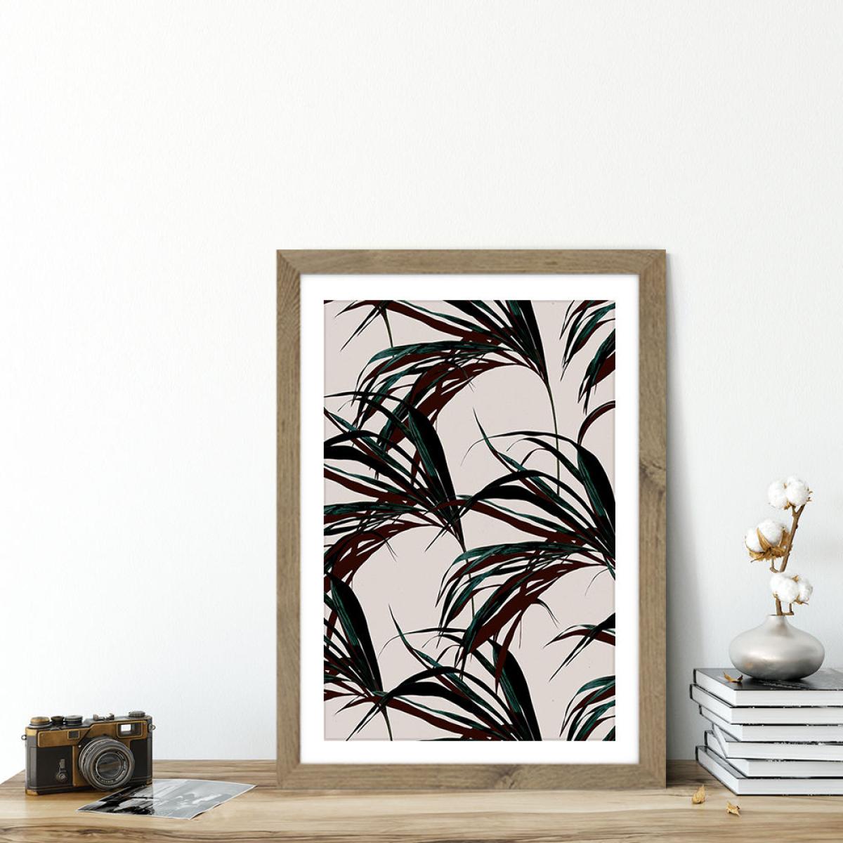 Tropical No. 7 Art Print Oak Frame – image 3