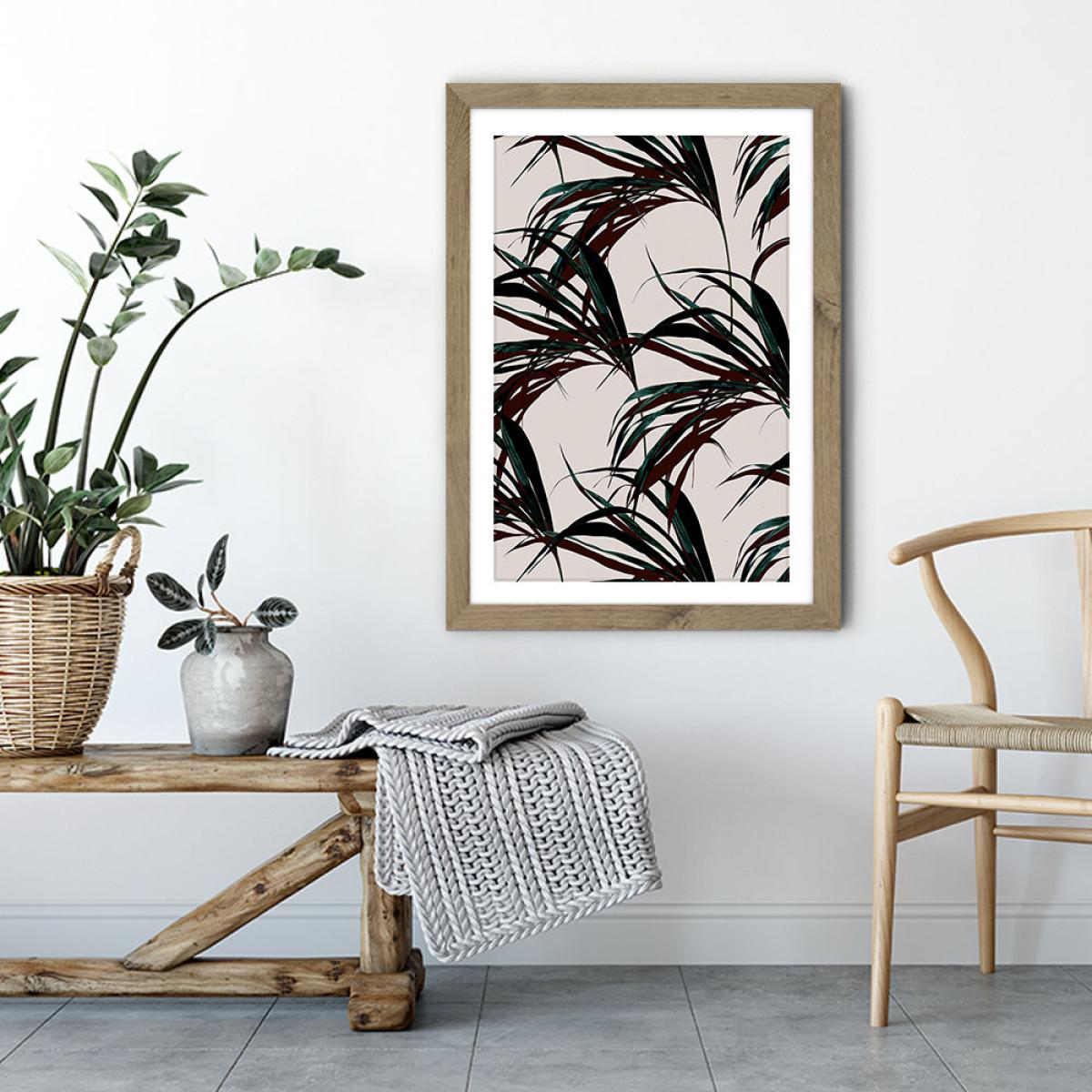 Tropical No. 7 Art Print Oak Frame – image 4