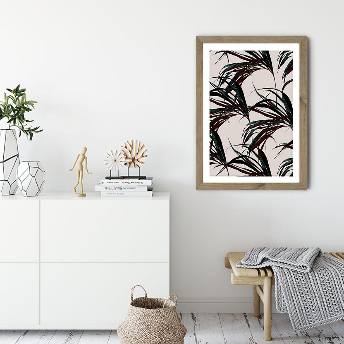 Tropical No. 7 Art Print Oak Frame – image 5