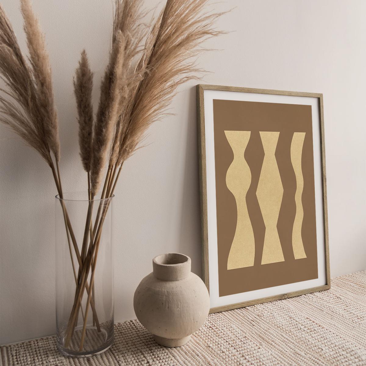 Totem 02 Art Print Oak Frame – image 4