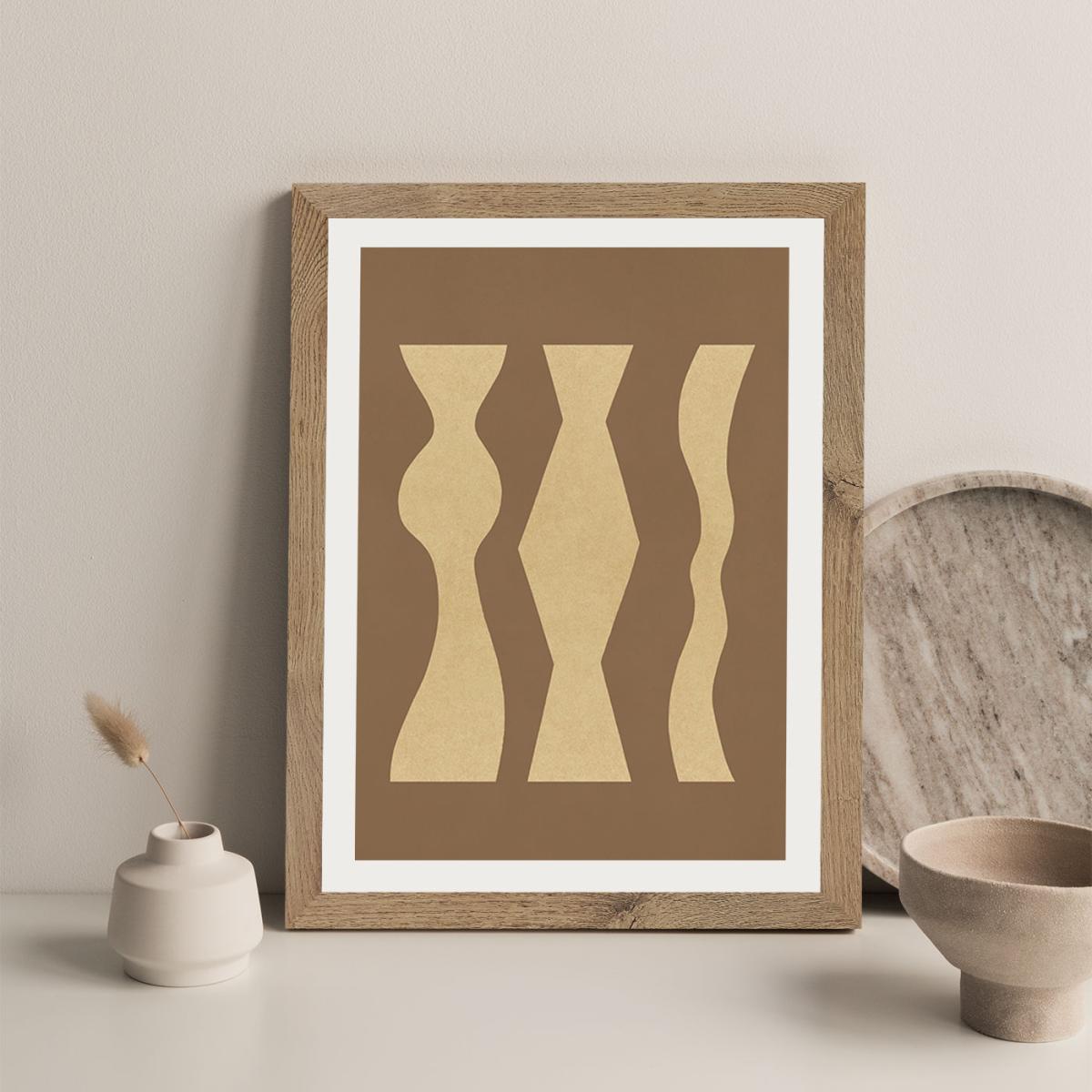 Totem 02 Art Print Oak Frame – image 5
