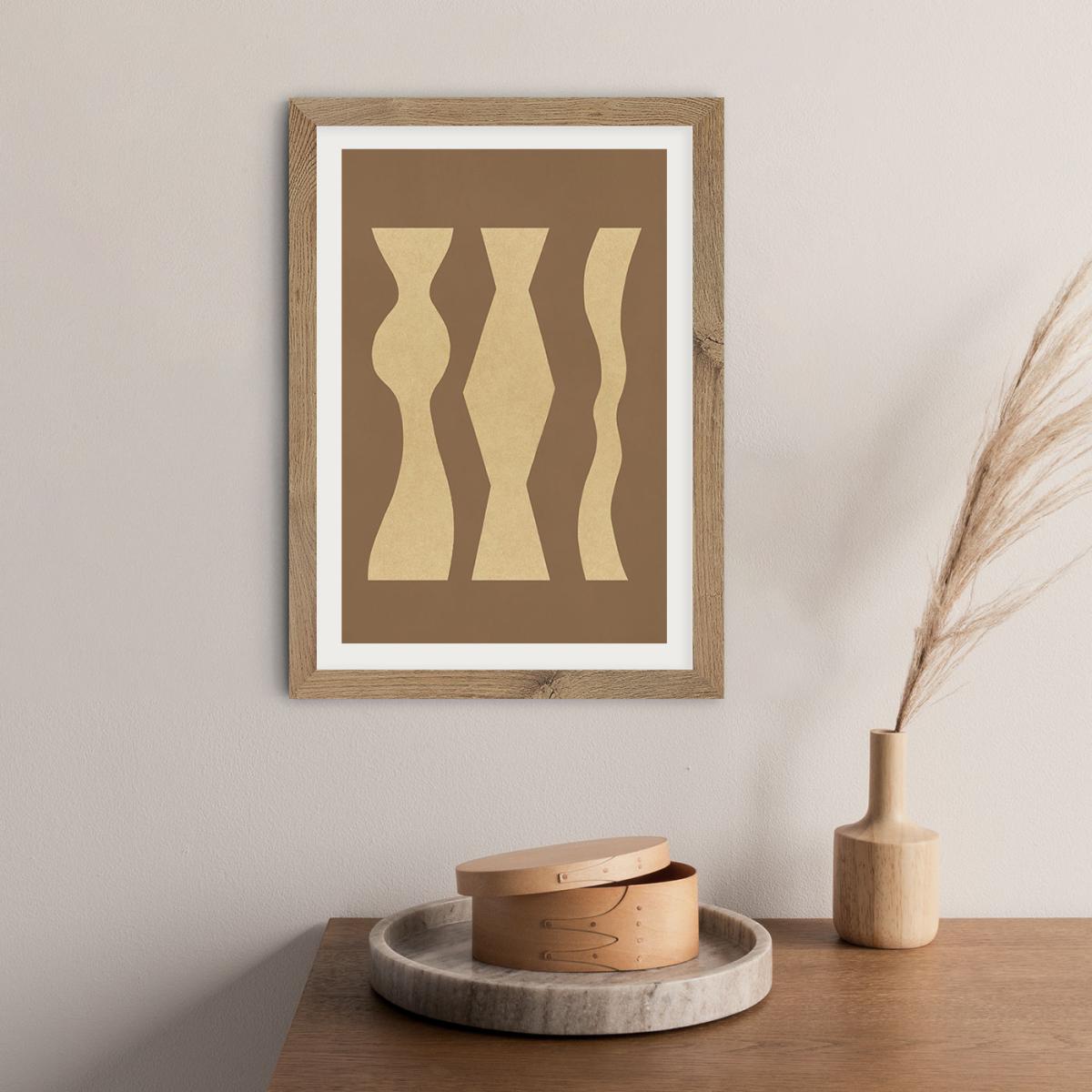 Totem 02 Art Print Oak Frame – image 7
