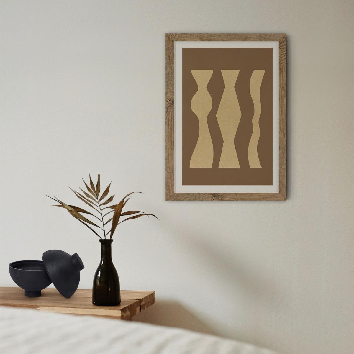Totem 02 Art Print Oak Frame – image 9