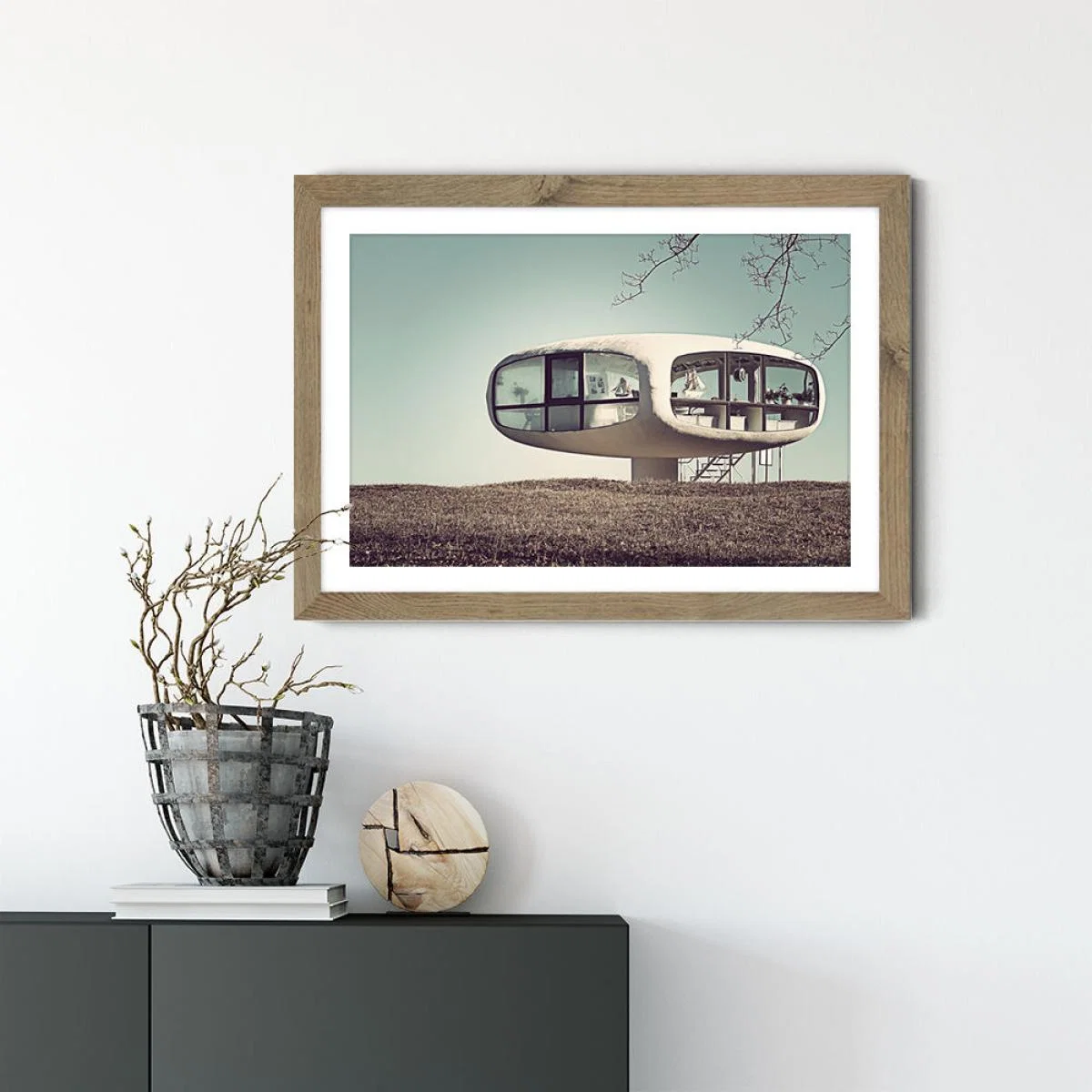 Binz 02 Art Print Oak Frame – image 2