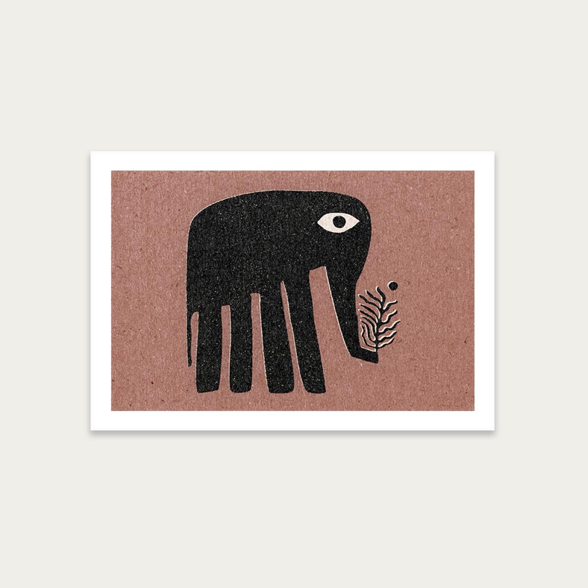 The Elephant Art Print Unframed