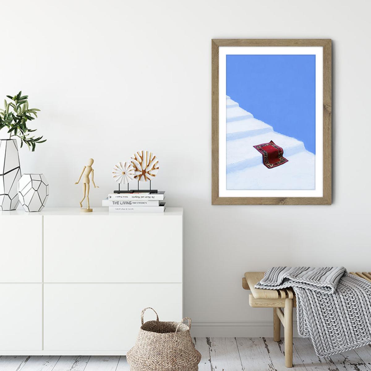 Magic Carpets Day Off Art Print Oak Frame – image 3
