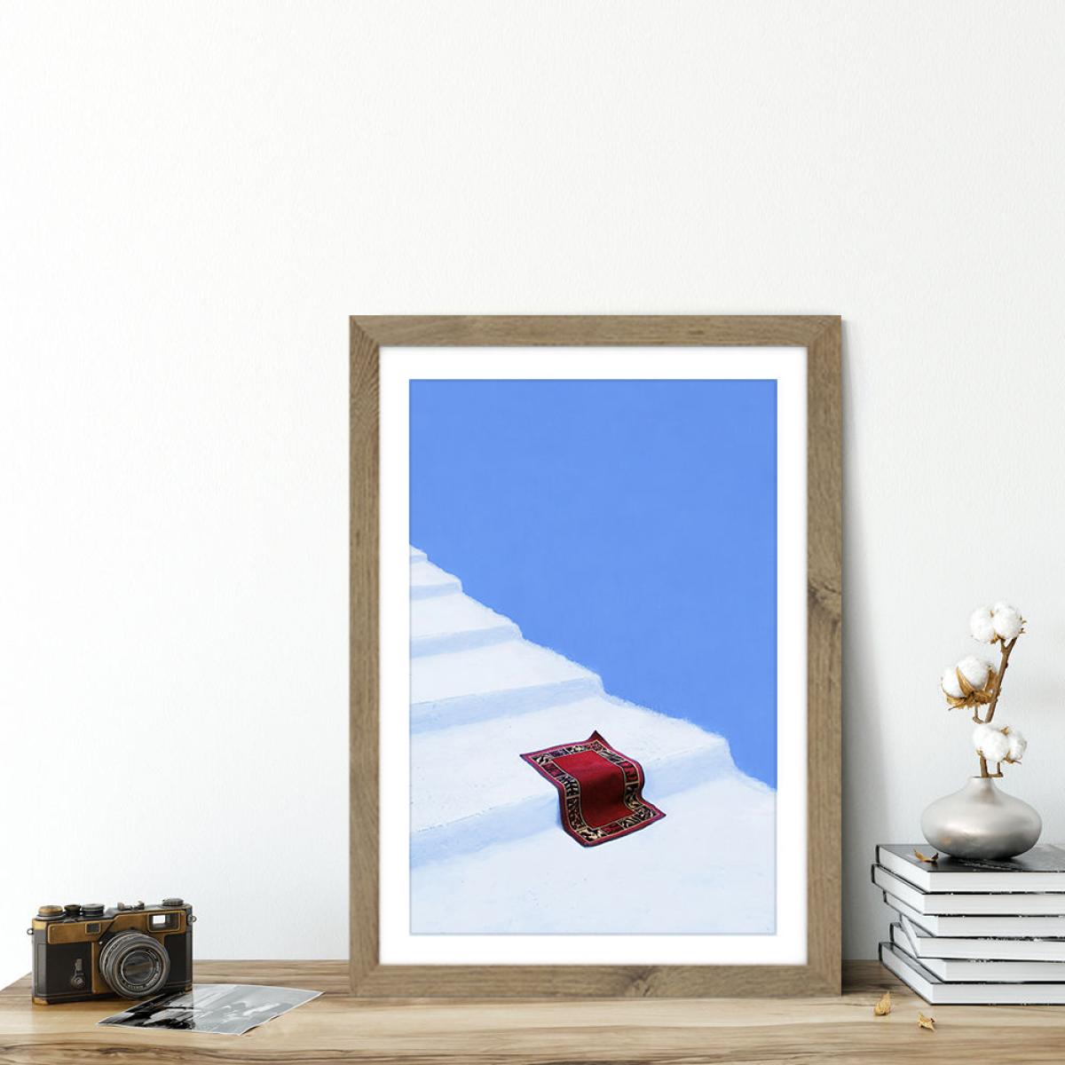 Magic Carpets Day Off Art Print Oak Frame – image 4