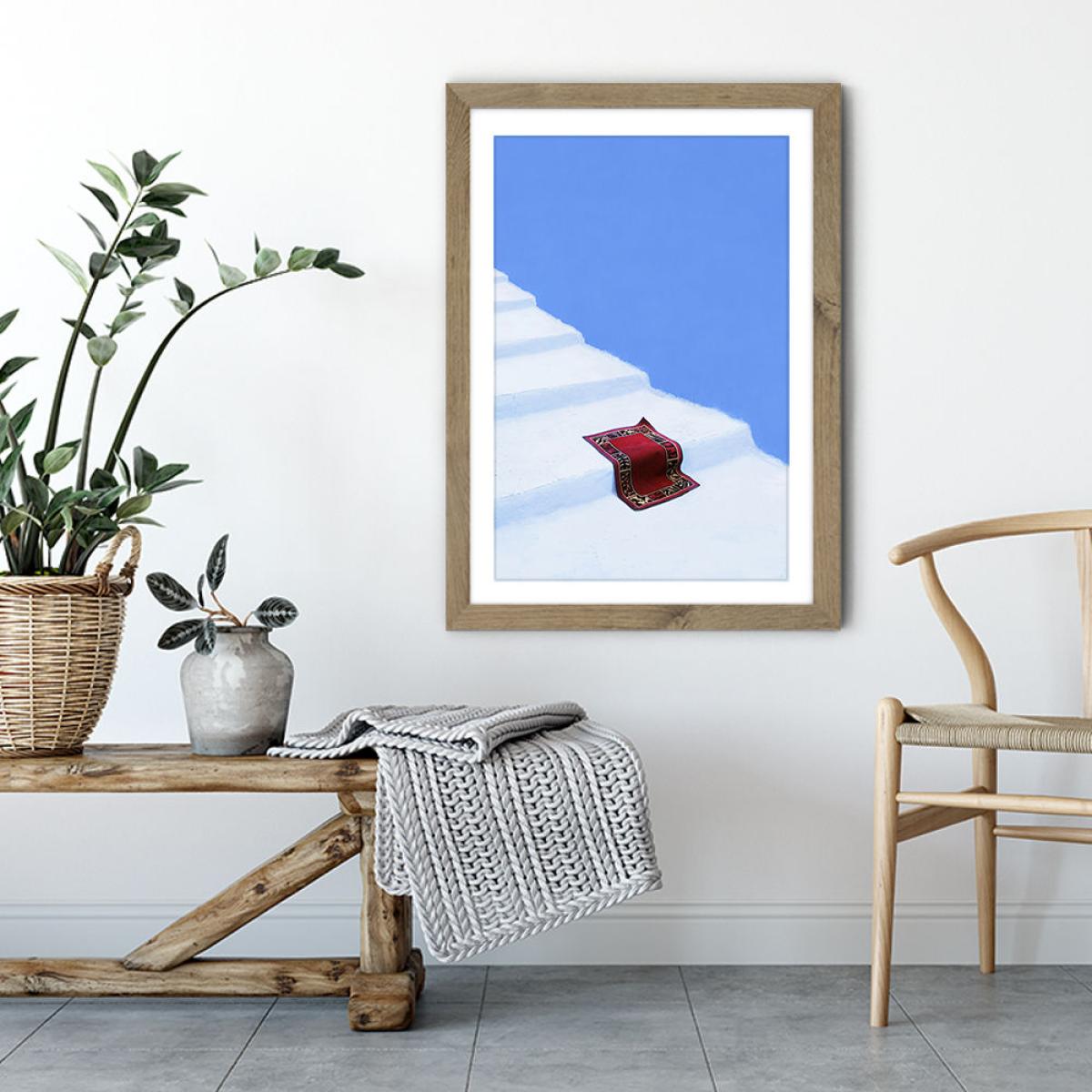 Magic Carpets Day Off Art Print Oak Frame – image 5