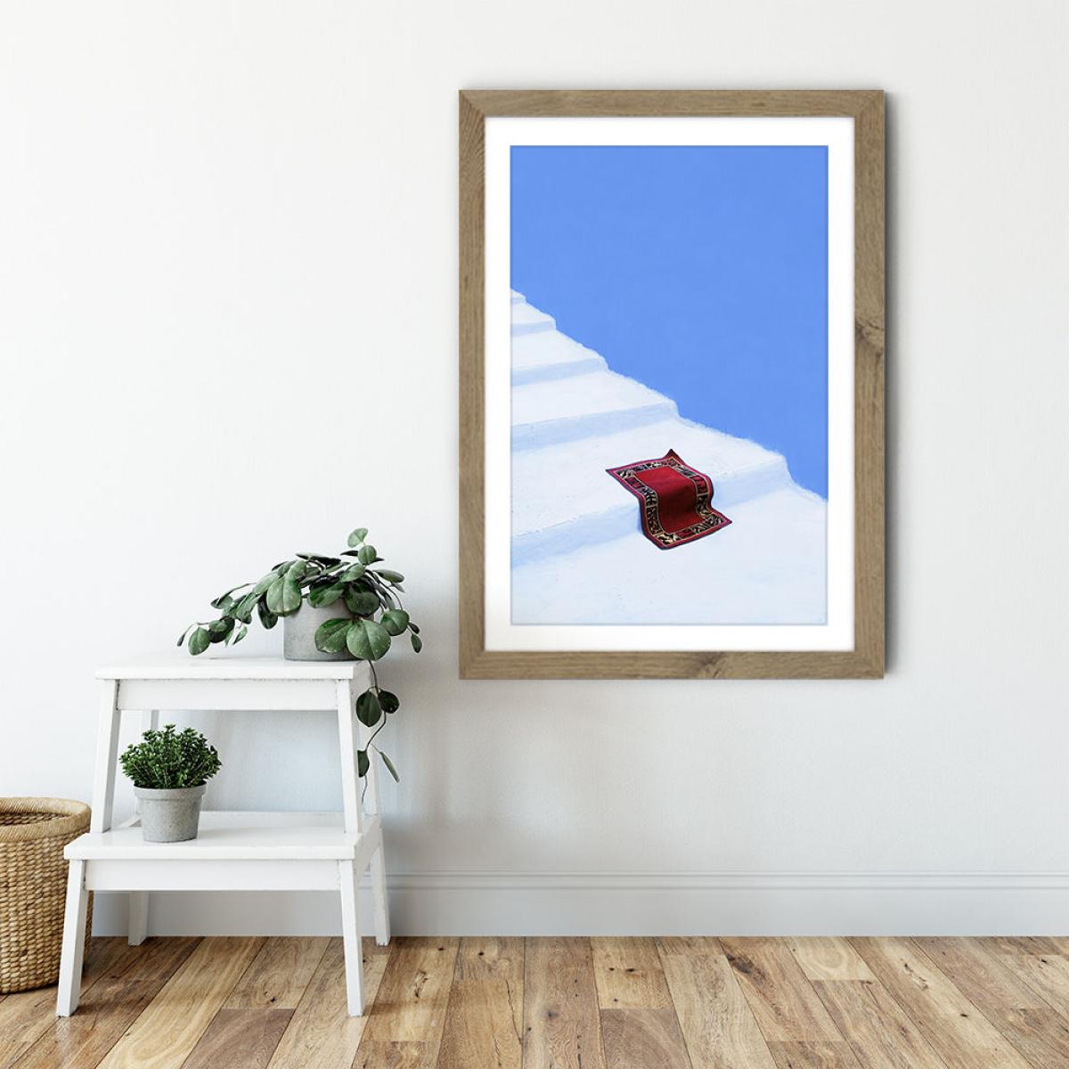 Magic Carpets Day Off Art Print Oak Frame – image 6