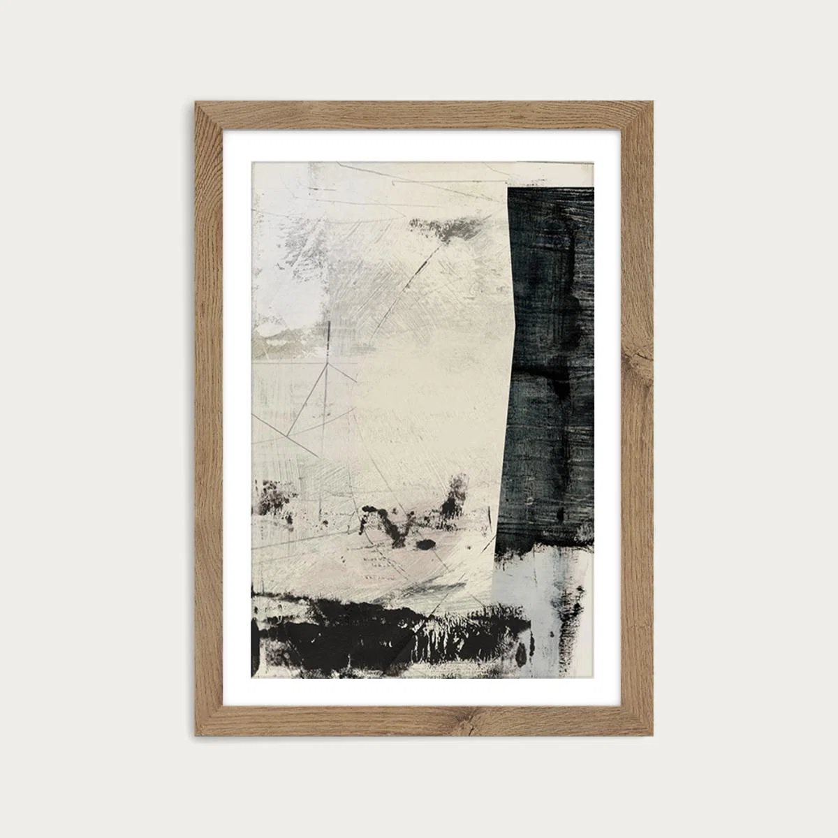 Out Of Time Art Print Oak Frame – image 1