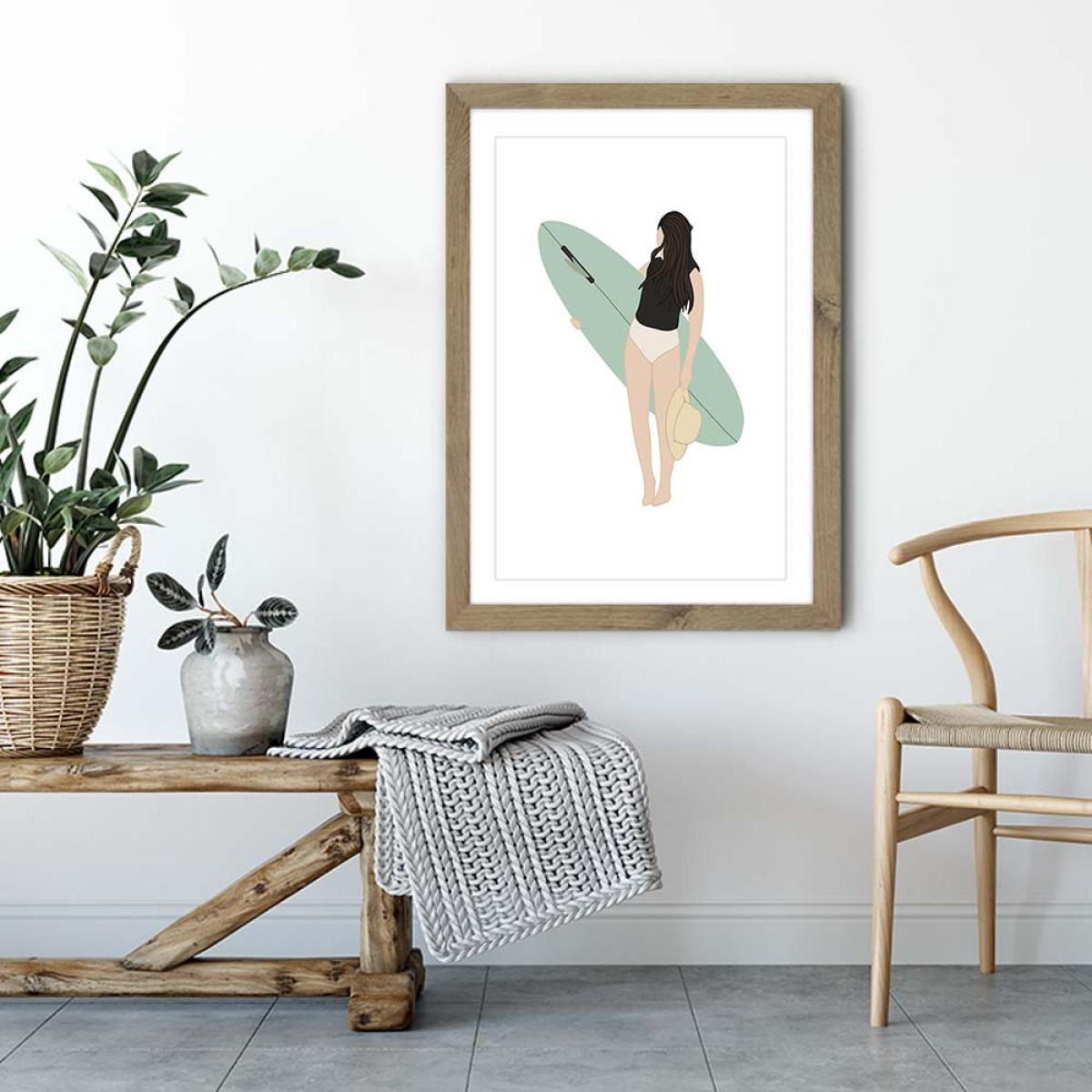 Kimkim Art Print Oak Frame – image 4