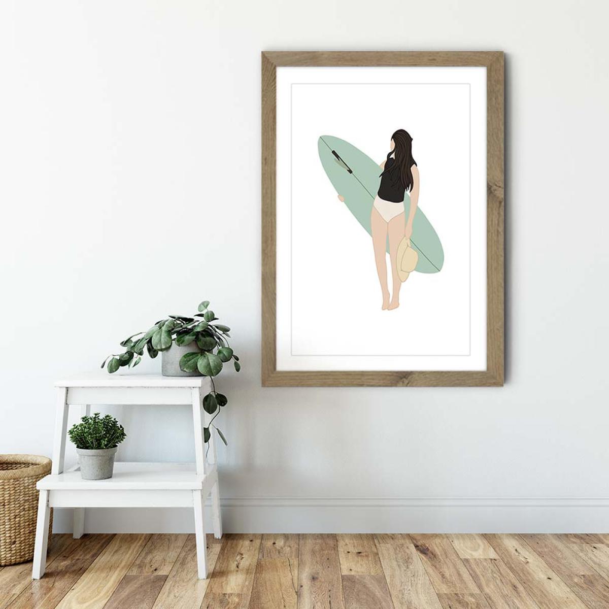 Kimkim Art Print Oak Frame – image 6