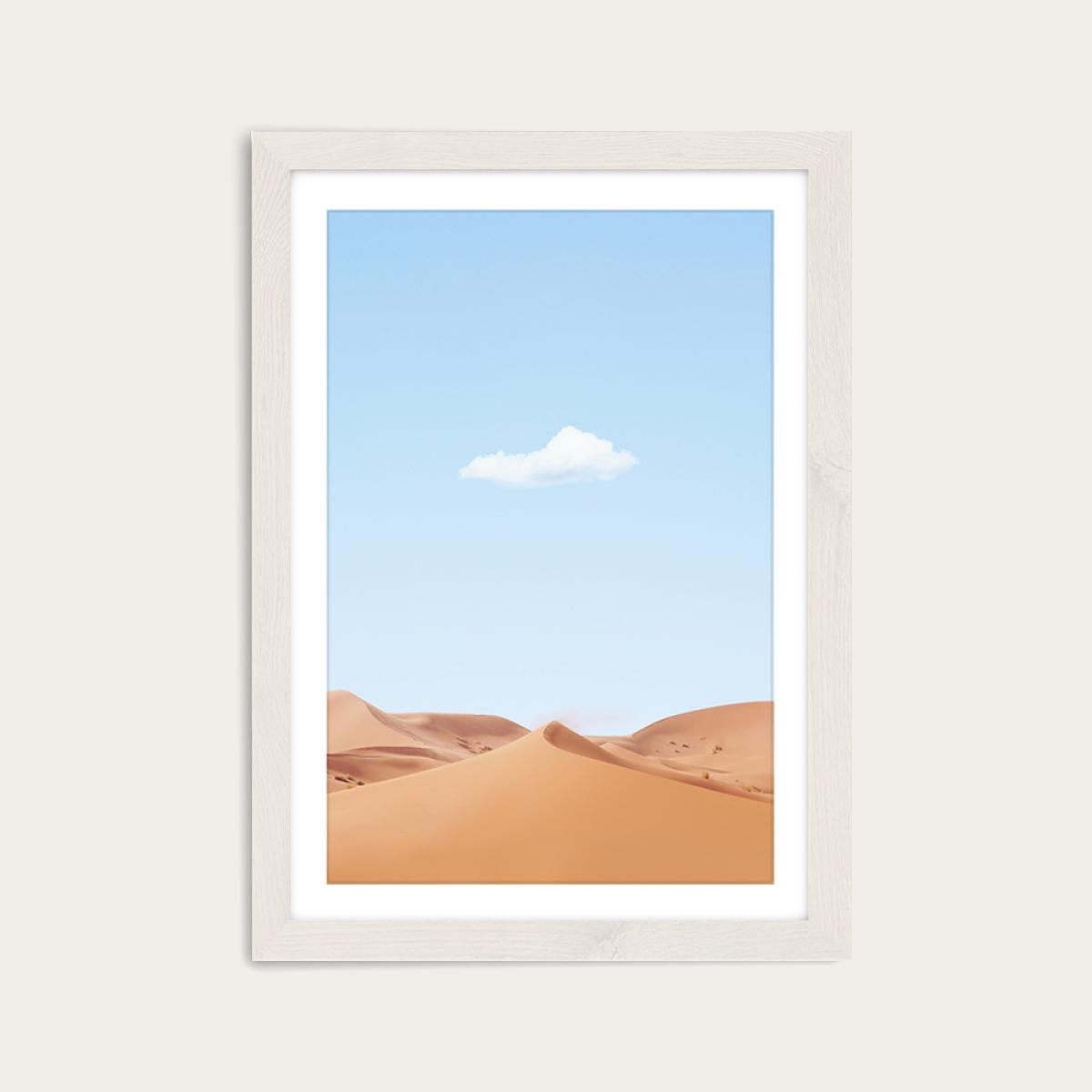The Dune Art Print White Frame