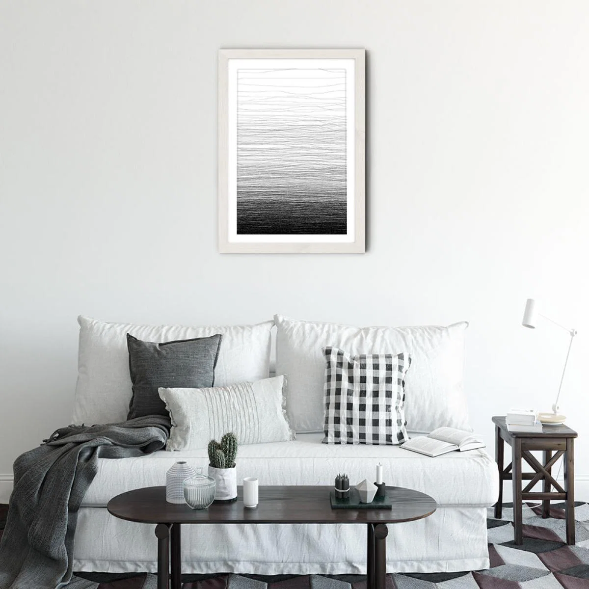 Fade Art Print White Frame – image 2
