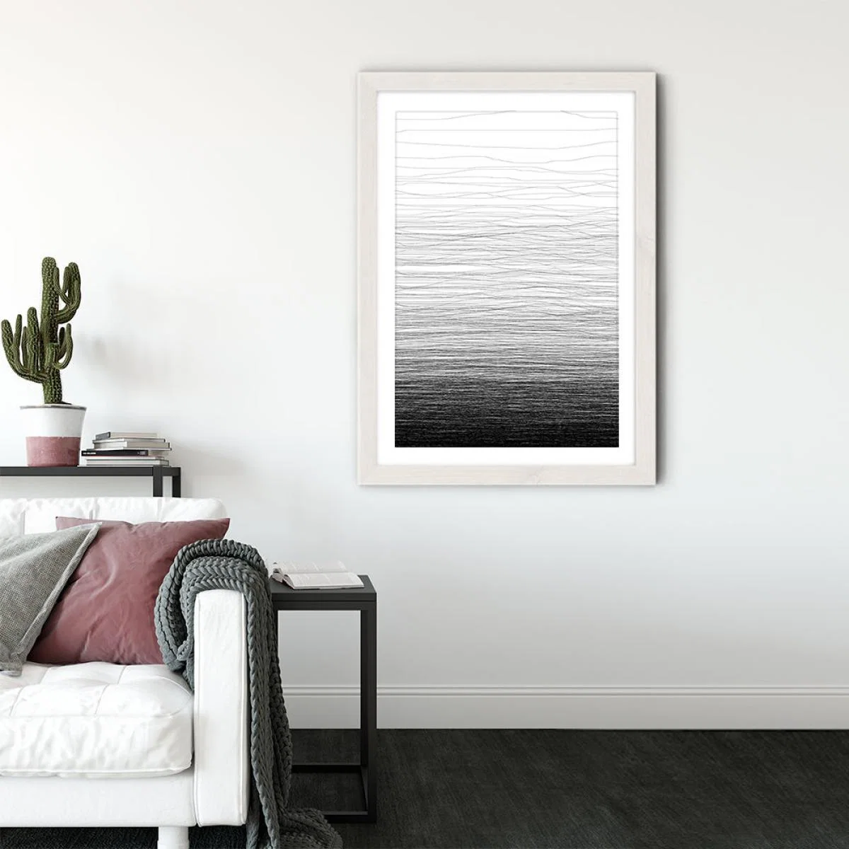 Fade Art Print White Frame – image 3