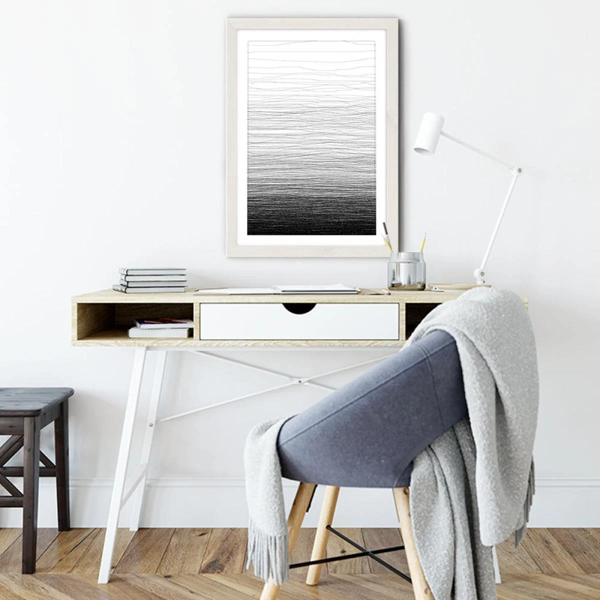 Fade Art Print White Frame – image 5