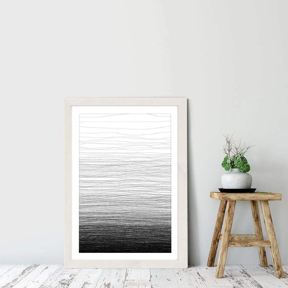 Fade Art Print White Frame – image 6
