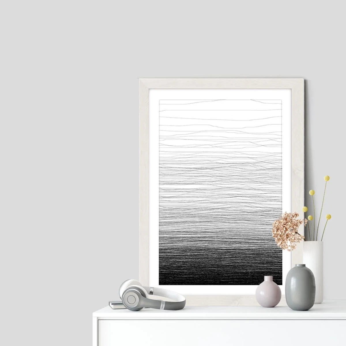 Fade Art Print White Frame – image 7