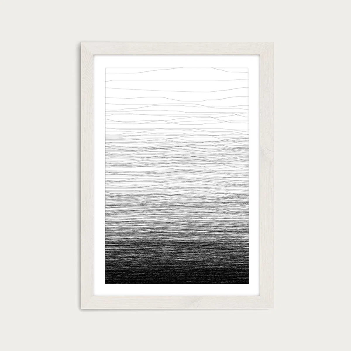 Fade Art Print White Frame – image 1