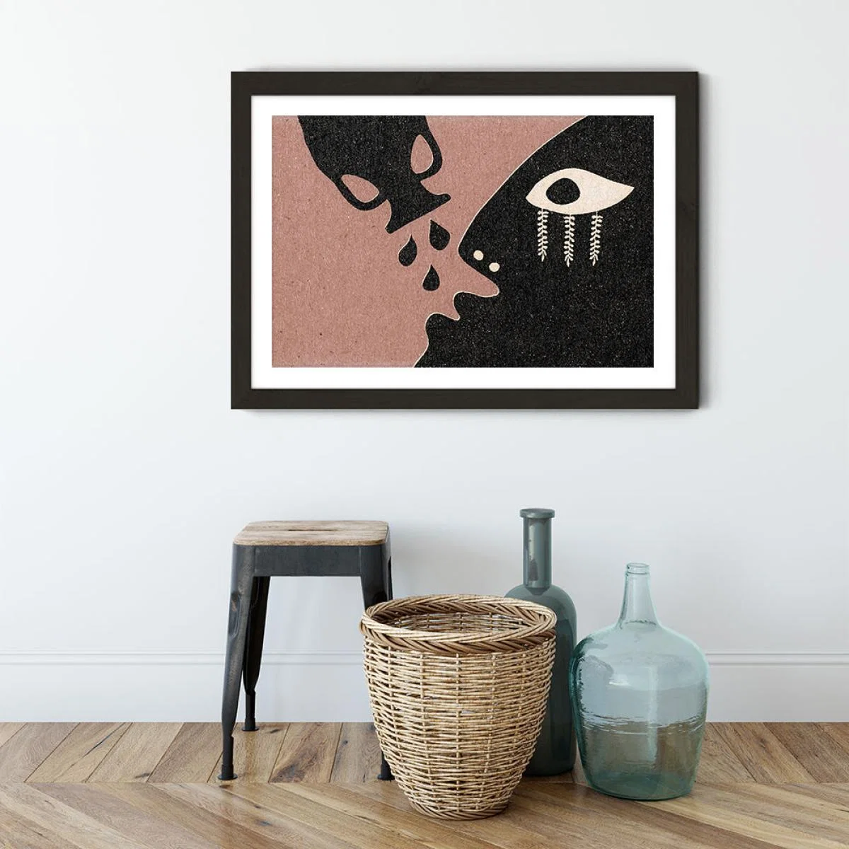 Stay Hydrated Art Print Black Frame – image 3