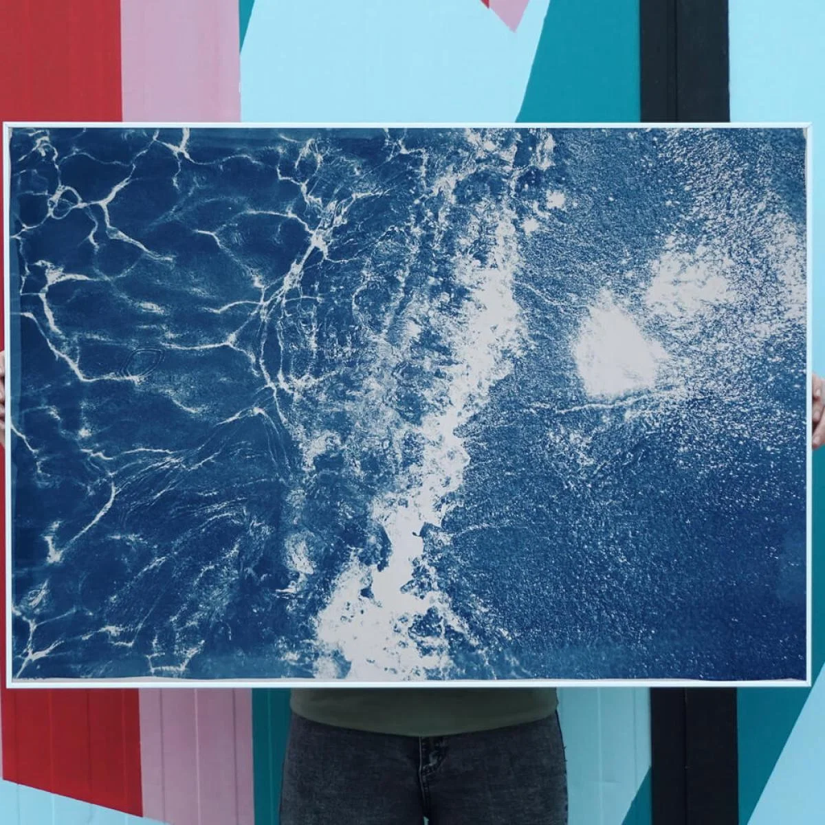 Caribbean Sandy Shore Handmade Cyanotype Art Print – image 2