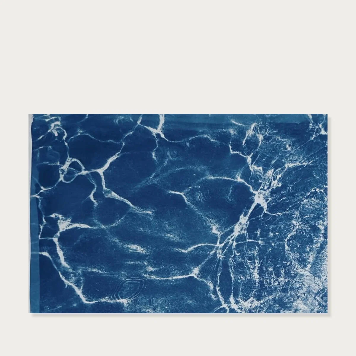 Caribbean Sandy Shore Handmade Cyanotype Art Print – image 1