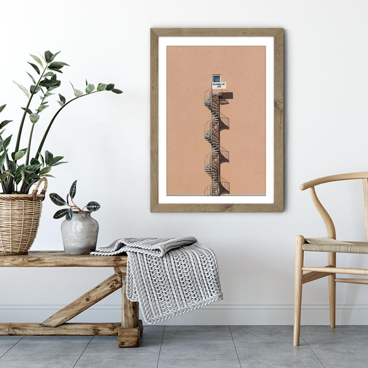Meaning of Life Art Print Oak Frame – image 6