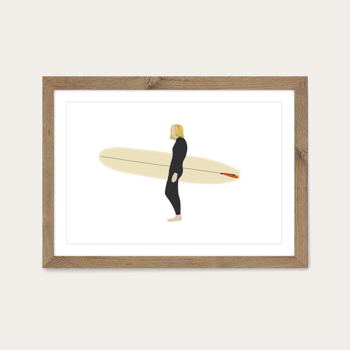 Holding Art Print Oak Frame – image 1