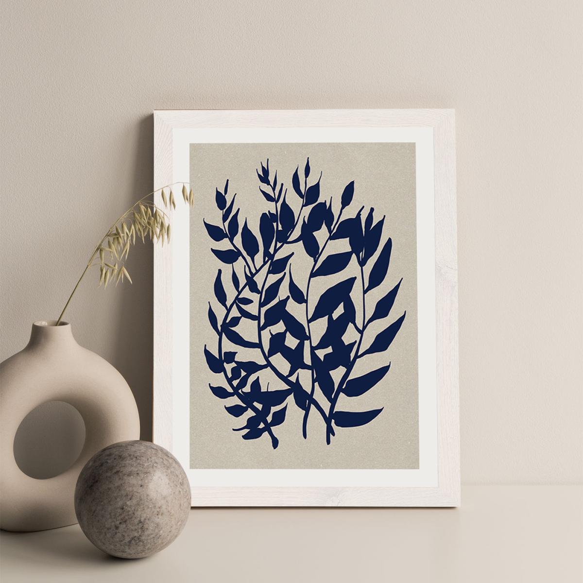 Botany Art Print White Frame – image 3