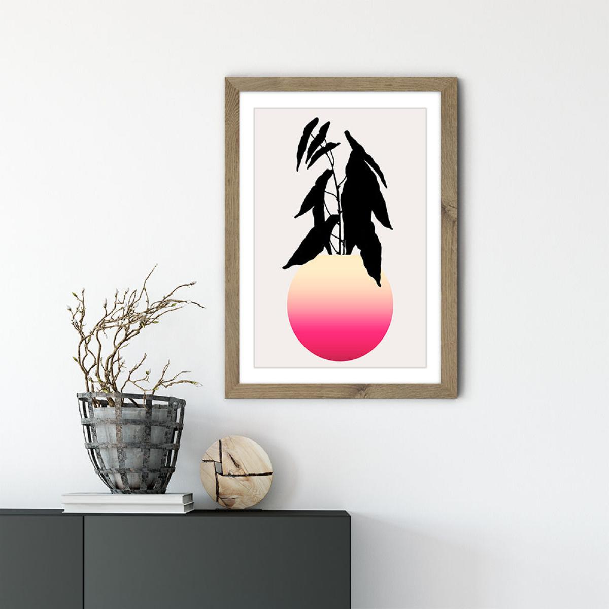 Abstracta No.15 Art Print Oak Frame – image 3