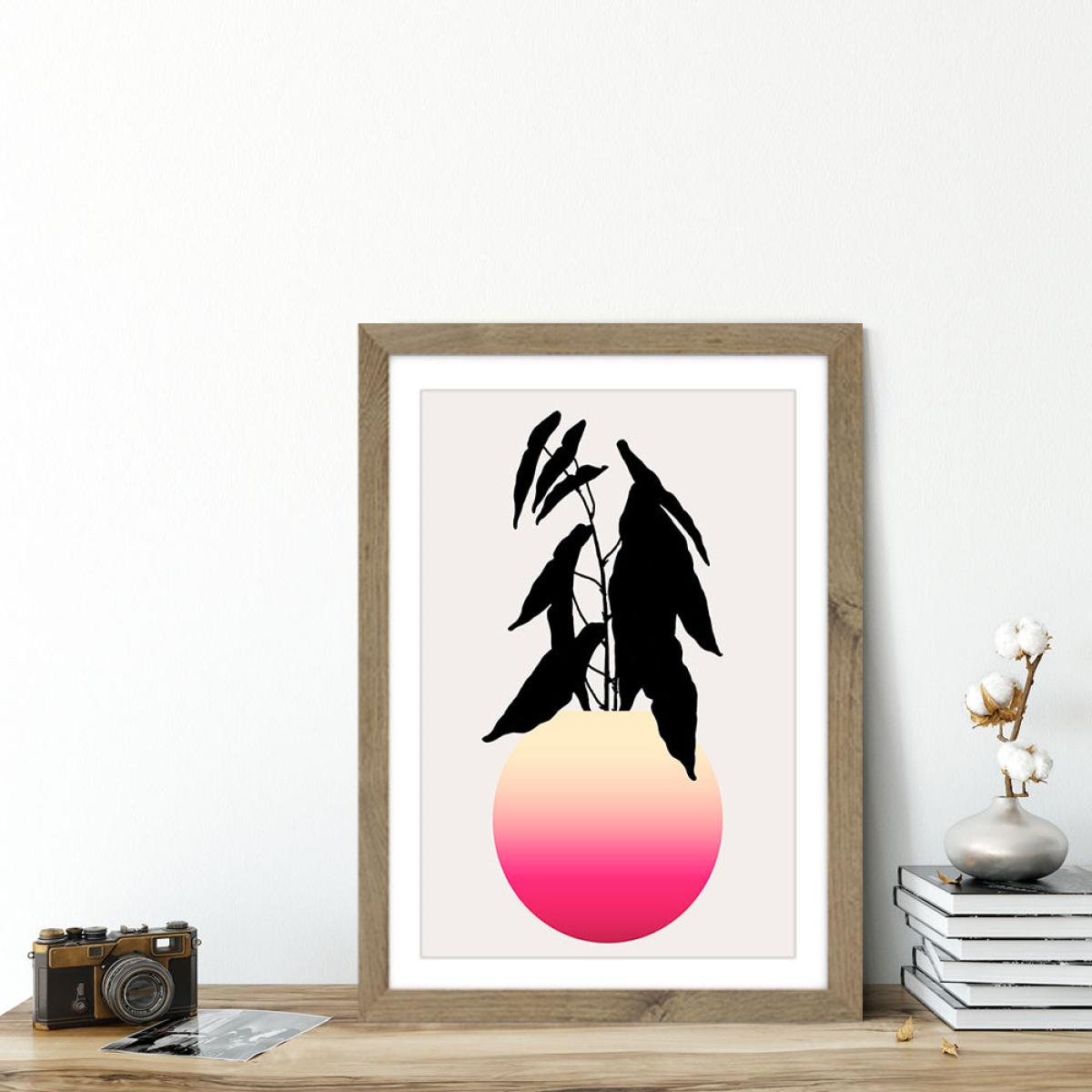 Abstracta No.15 Art Print Oak Frame – image 4