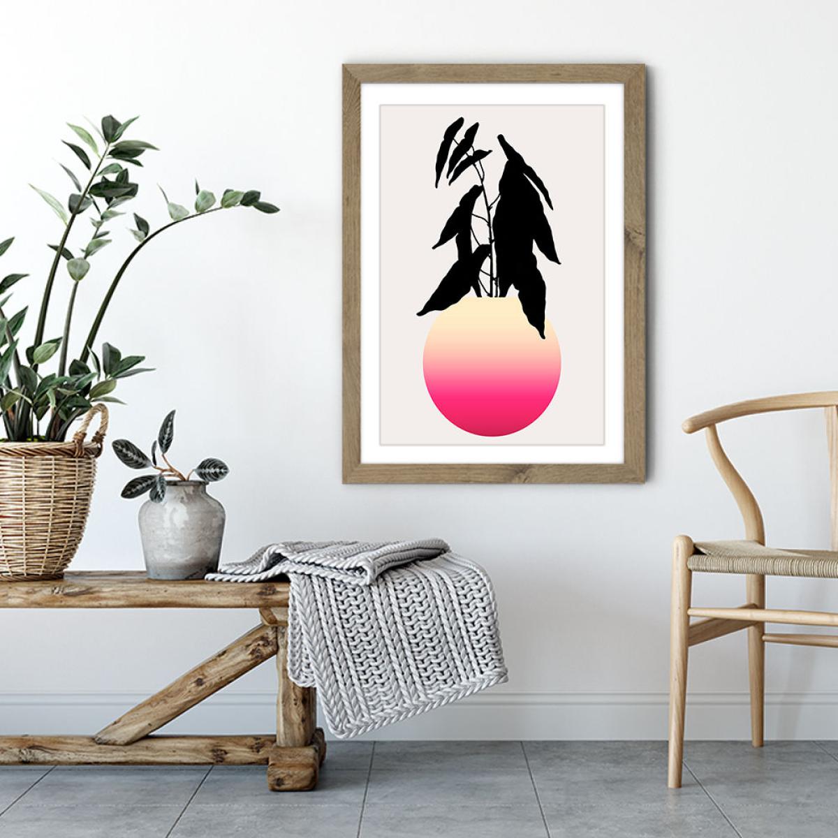 Abstracta No.15 Art Print Oak Frame – image 5